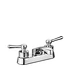 4" Double Lever Handles Brass Lavatory Mixer